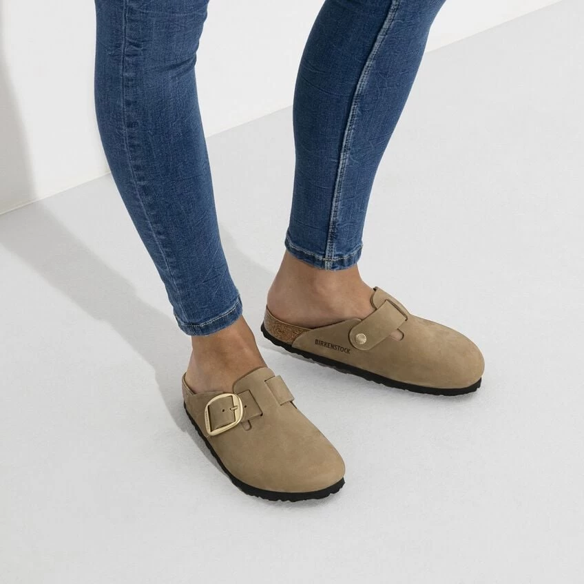 Birkenstock Boston Big Buckle Nubuck Leather - Image 4