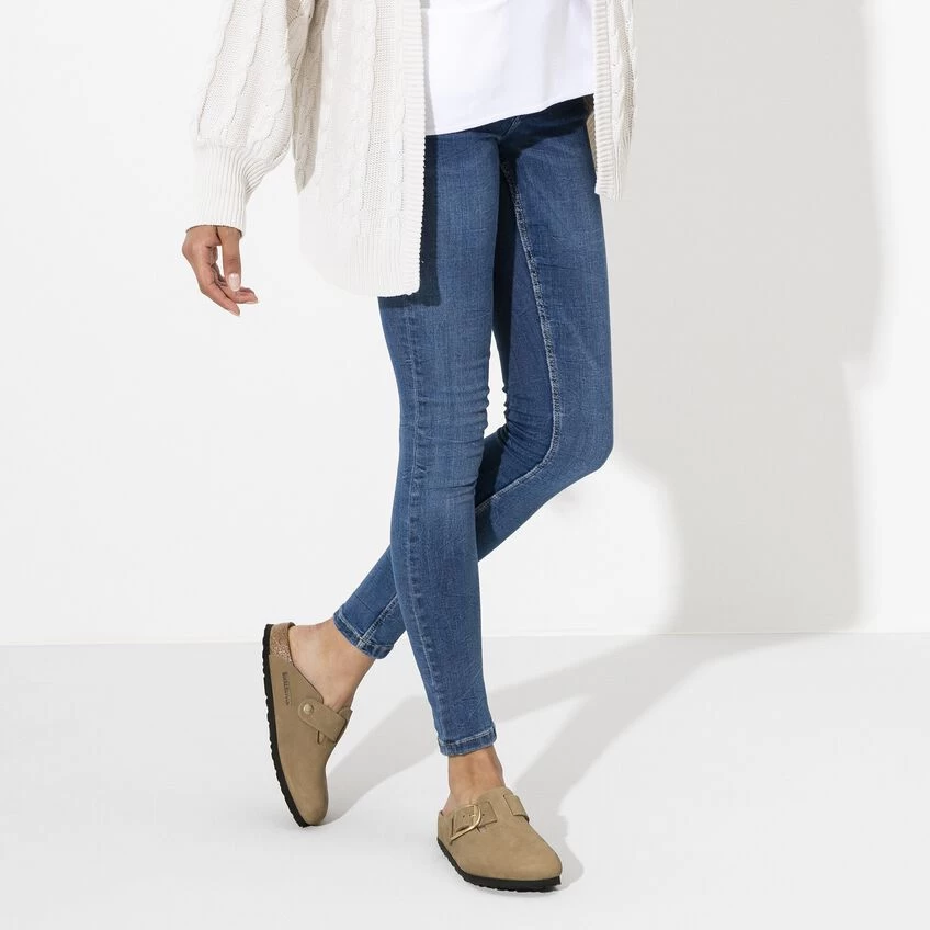 Birkenstock Boston Big Buckle Nubuck Leather - Image 3