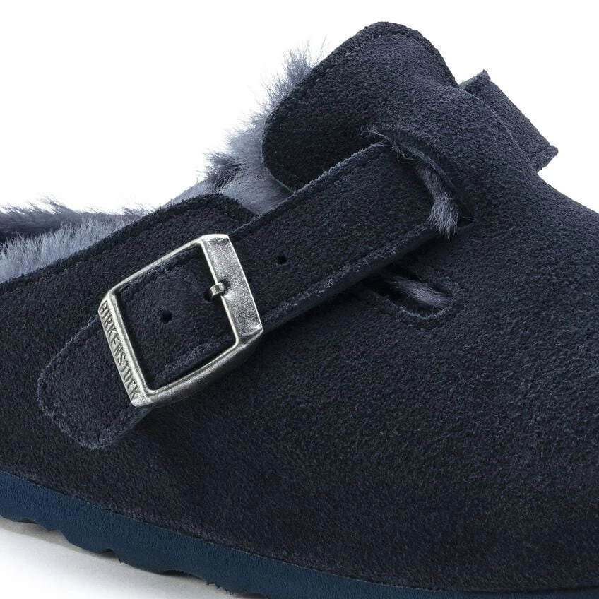 Birkenstock Boston Shearling Suede Leather - Image 8