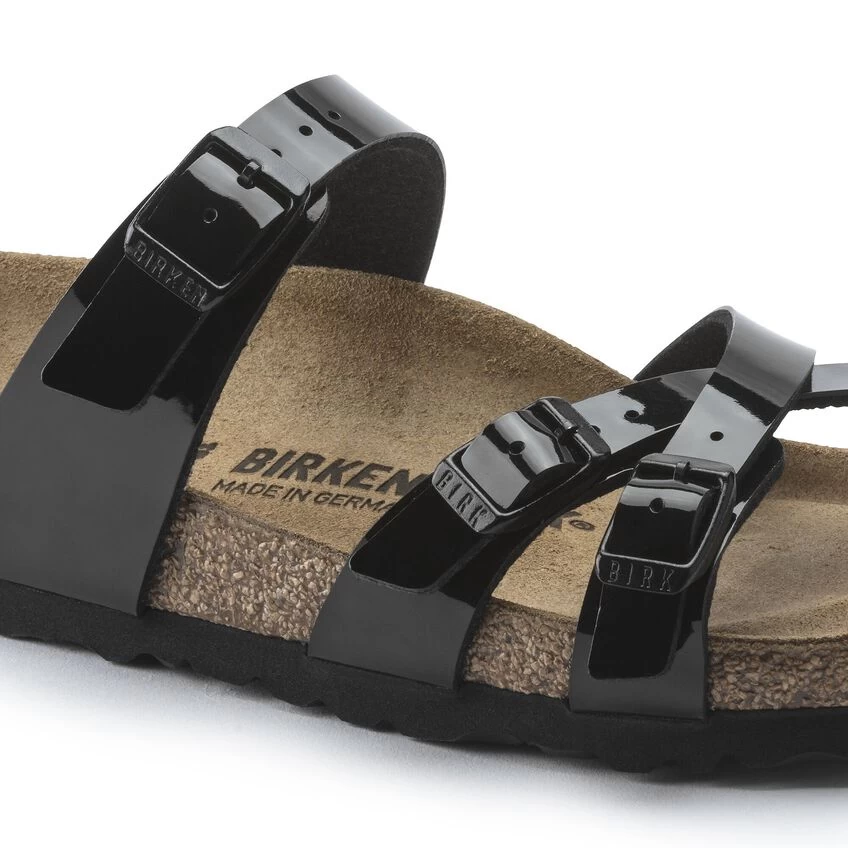 Birkenstock Franca Birko-Flor Patent Patent Black - Image 9