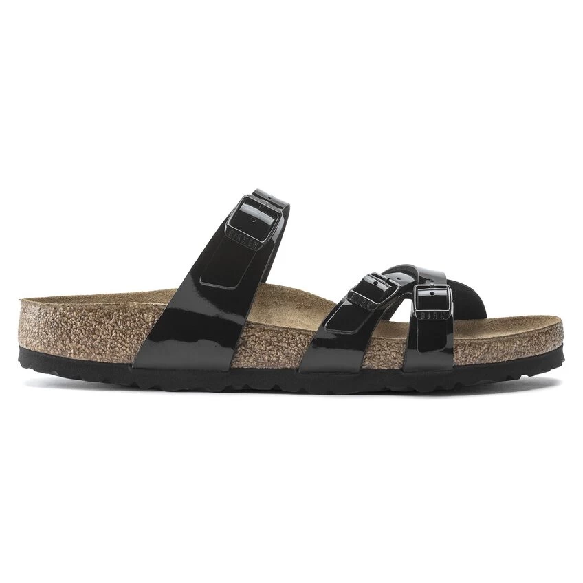 Birkenstock Franca Birko-Flor Patent Patent Black - Image 8