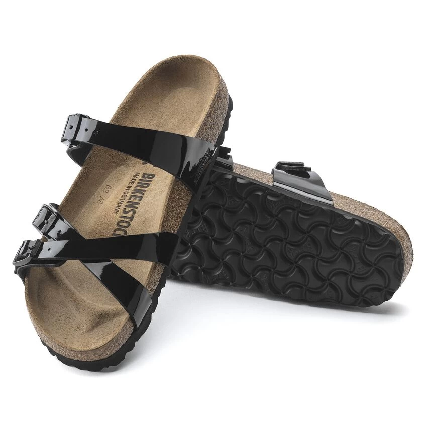 Birkenstock Franca Birko-Flor Patent Patent Black - Image 5