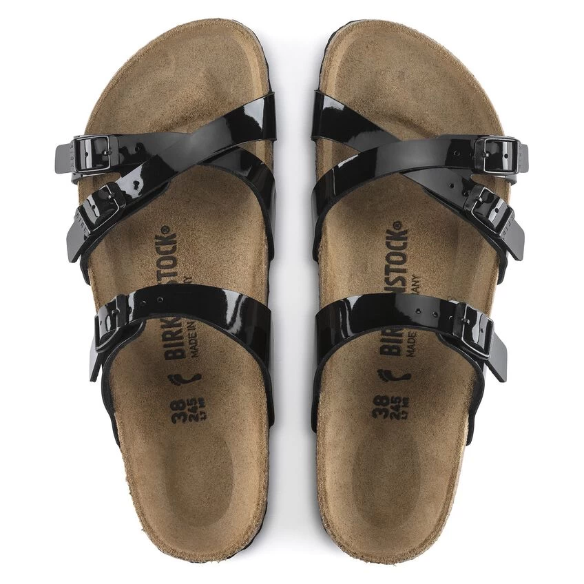 Birkenstock Franca Birko-Flor Patent Patent Black - Image 6