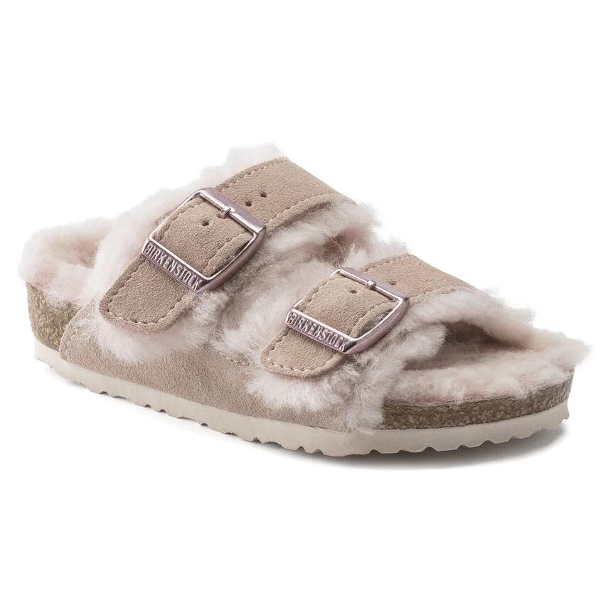 Birkenstock Arizona Shearling Kids Suede Leather - Image 2