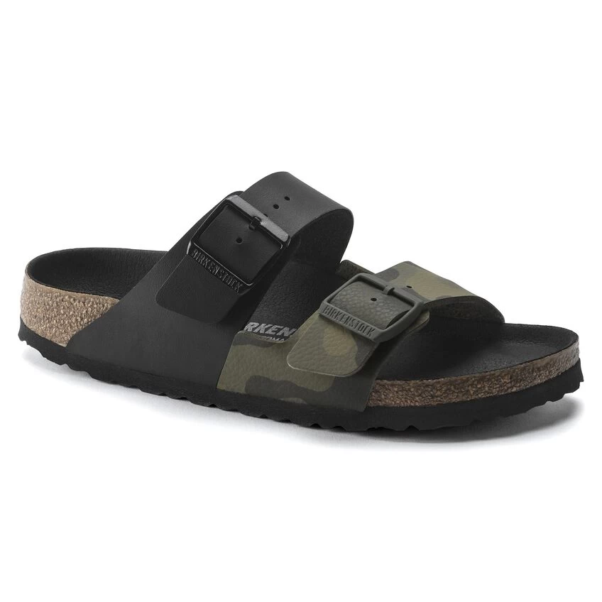 Birkenstock Arizona Split Birko-Flor Black/Desert Soil Camo Green - Image 2