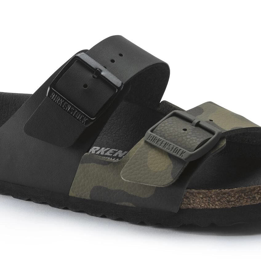 Birkenstock Arizona Split Birko-Flor Black/Desert Soil Camo Green - Image 8