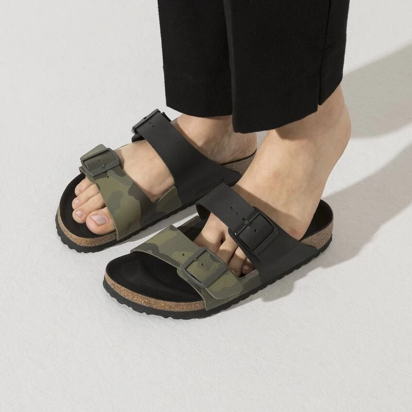 Birkenstock Arizona Split Birko-Flor Black/Desert Soil Camo Green - Image 9