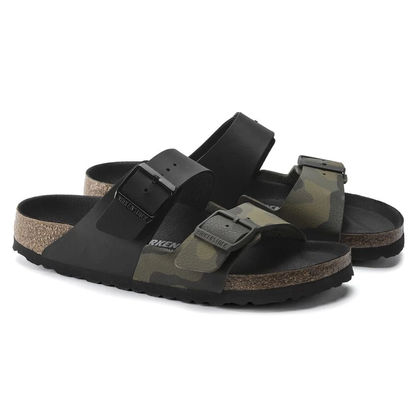 Birkenstock Arizona Split Birko-Flor Black/Desert Soil Camo Green - Image 6