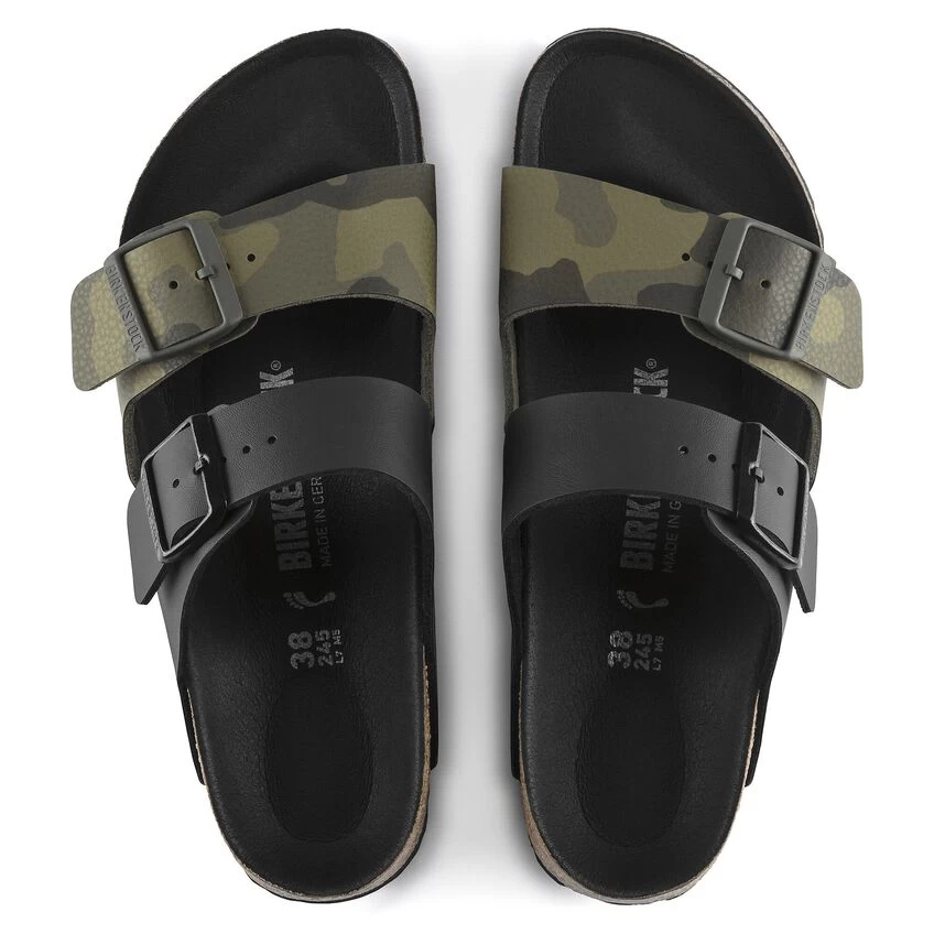 Birkenstock Arizona Split Birko-Flor Black/Desert Soil Camo Green - Image 5
