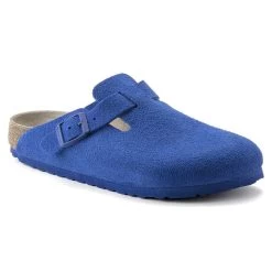 Birkenstock Boston Suede Leather Ultra Blue
