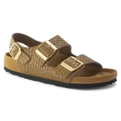 Birkenstock Milano Embossed Natural Leather