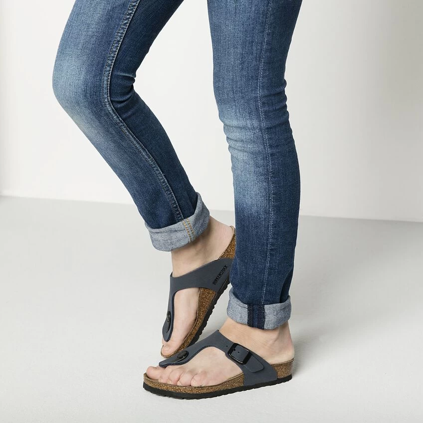 Birkenstock Gizeh Birko-Flor Nubuck Navy - Image 3